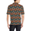 Knit Aztec Tribal Unisex Polo Shirt