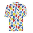 Autism Awareness Pattern Unisex Polo Shirt