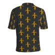 Fleur De Lis Gold Pattern Unisex Polo Shirt