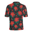 Poinsettia Pattern Unisex Polo Shirtt