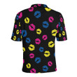 Lip Neon Color Pattern Unisex Polo Shirt