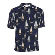 Sailing Ships Pattern Unisex Polo Shirt