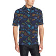 Rock And Roll Pattern Unisex Polo Shirt