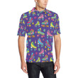 Roller Skate Colorful Pattern Unisex Polo Shirt
