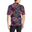Neon Color Tropical Palm Leaves Unisex Polo Shirt