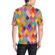 Harlequin Pattern Unisex Polo Shirt
