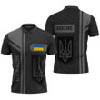 Ukraine Gray Polo Shirt