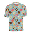 Donut Pattern Unisex Polo Shirt