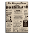 Personalized Back In 1982 Birthday Poster Canvas, 40th Birthday Decorations Women And Men