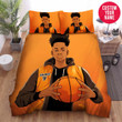 Personalized Basketball Black Boy Duvet Cover Bedding Set