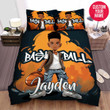 Personalized Basketball Graffiti Black Boy Custom Name Duvet Cover Bedding Set