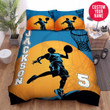 Personalized Basketball Player Shadow Custom Name Duvet Cover Bedding Set