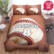 Personalized Baseball Simple Custom Name Duvet Cover Bedding Set