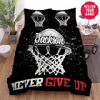 Personalized Basketball And Hoop Black Duvet Cover Bedding Sets