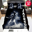 Personalized Baseball Player And Smoke Artwork Custom Name Duvet Cover Bedding Set