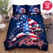 Personalized Baseball Catcher American Player Custom Name Duvet Cover Bedding Set