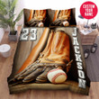 Personalized Baseball Stuff Wood Custom Name Duvet Cover Bedding Set