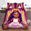 Personalized Cool Black Little Girl Duvet Cover Bedding Set