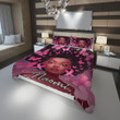 Personalized Black Girl Butterfly Breast Cancer Awareness Duvet Cover Bedding Set