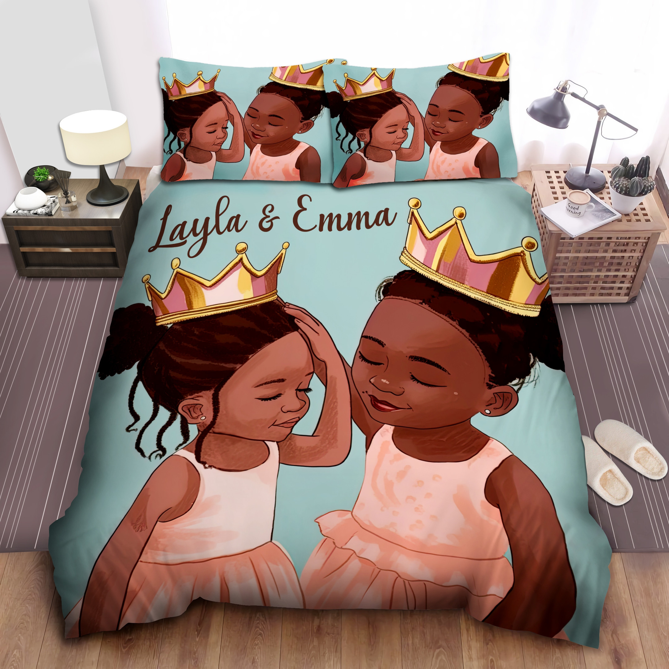 Personalized Black Sisters Fix Your Sisters Crown Without Letting World Know It Was Crooked Duvet Cover Bedding Set