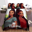 Personalized Black Girl Black Sisters Duvet Cover Bedding Set
