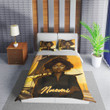 Personalized Study Black Girl African American Woman Duvet Cover Bedding Set