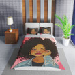 Personalized Black Girl Wink Bedding Set