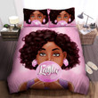 Personalized Black Baby Girl Afro Pink Bubble Gum Duvet Cover Bedding Sets