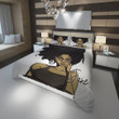Personalized Black Cool Girl Stunning Afro Duvet Cover Bedding Set