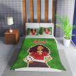 Personalized Soccer Black Girl Africa American Woman Duvet Cover Bedding Set