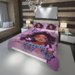 Personalized African American Woman Black Girl With Butterflies Duvet Cover Bedding Set