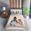 Personalized Black Baby Girl Sisters Duvet Cover Bedding Set