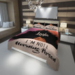 Personalized Black Girl I'm Not A Morning Person Duvet Cover Bedding Set