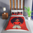 Personalized Black Girl Duvet Cover Bedding Set