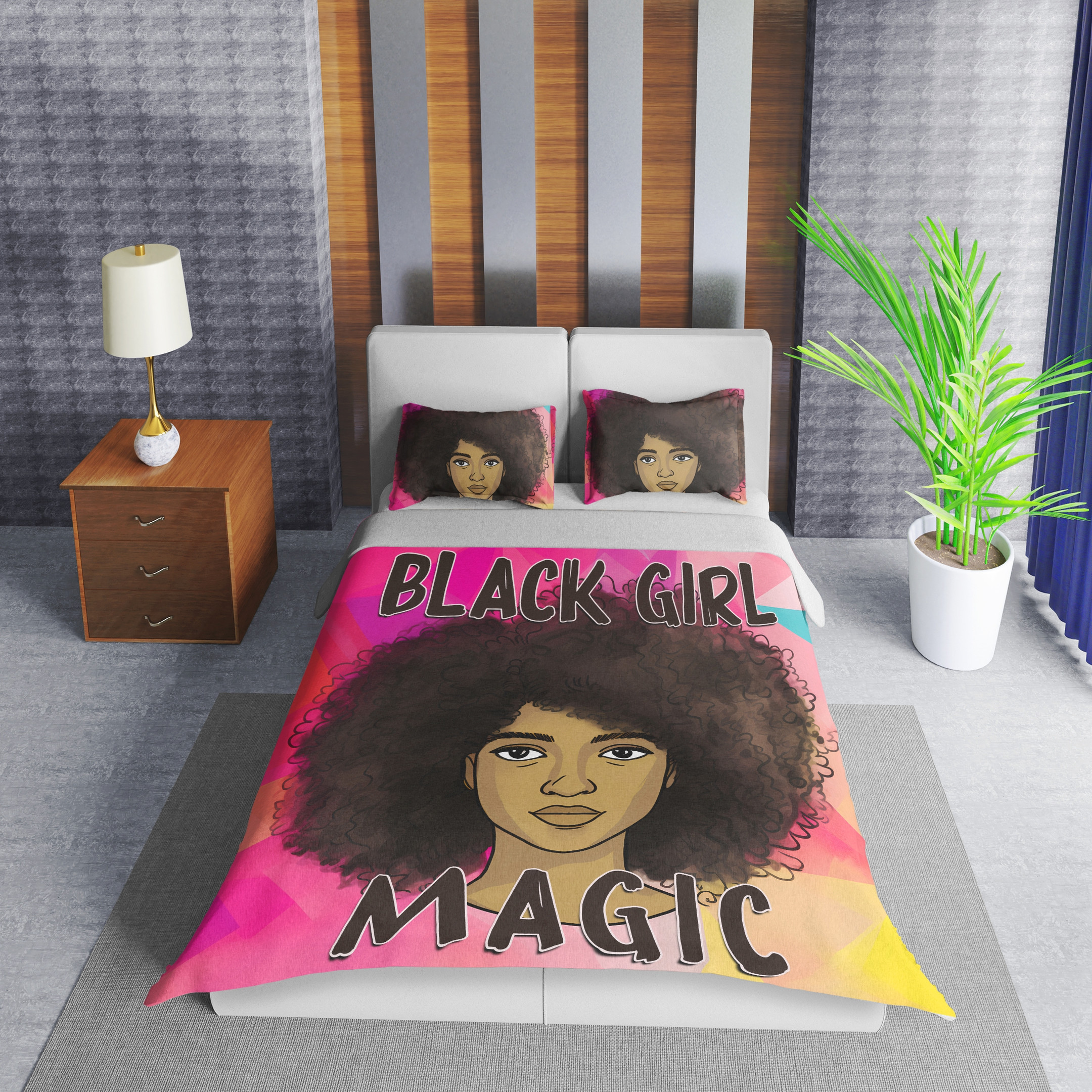 Black Girl Magic Duvet Cover Bedding Set