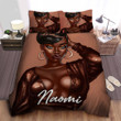 Personalized Black Girl Chocolate So Cool Custom Name Duvet Cover Bedding Set