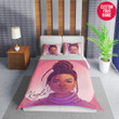 Personalized Black Girl Love Life Duvet Cover Bedding Set