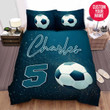 Personalized Soccer For Soccer Lovers Custom Name Duvet Cover Bedding Set
