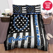 Personalized American Flag Back The Blue Police Duvet Cover Bedding Set