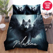 Personalized Wolf With Wings Custom Name Duvet Cover Bedding Set