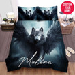 Personalized Wolf With Wings Custom Name Duvet Cover Bedding Set