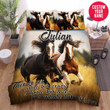 Personalized Horses On Field This Is Us Custom Name Duvet Cover Bedding Set