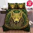 Personalized Celtic Wolf Custom Name Duvet Cover Bedding Set
