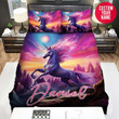 Personalized Horse Purple Art Custom Name Duvet Cover Bedding Set