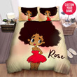 Personalized African Afro Sexy Black Girl Custom Name Duvet Cover Bedding Set