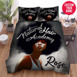 Personalized Black Girl Natural Hair Academy Custom Name Duvet Cover Bedding Set