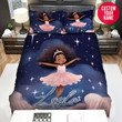 Personalized Black Girl Dreamy Ballet Custom Name Duvet Cover Bedding Set