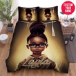 Personalized Black Girl Graduation Custom Name Duvet Cover Bedding Set