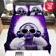 Personalized Black Girl Neon Music Custom Name Duvet Cover Bedding Set