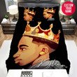 Personalized Black Boy King Crown Custom Name Duvet Cover Bedding Set